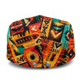 thumbnail image 3 of Chririnla Retro Tribal Forward Beret Hat with Polyester Fabric, Adjustable Forward Head Cap for Men and Women, Suitable for Driving and Summer Daily Wear, 3 of 4