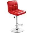thumbnail image 5 of Patiojoy Tabourets de Bar Pivotants Réglables Modernes Carrés en Cuir PU, Ensemble de 2, 5 of 5