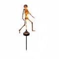 thumbnail image 2 of Solar Powered Halloween Skeleton Stake Light with Orange LED and Waterproof Ground Spike, Outdoor Yard Garden Decoration for Halloween Decor 1 Piece, 2 of 8