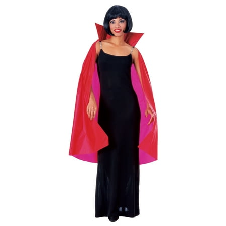 Red Taffeta Cape Vampire Dracula Red Gothic Halloween Costume Accessory