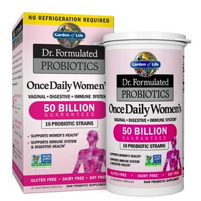 Garden Of Life Dr Formulated Probiotics For Men Once Daily Men S Probiotics 50 Billion Cfu Guaranteed 15 Strains Shelf Stable Gluten Dairy Soy Free One A Day Prebiotic Fiber 30 Capsuls