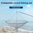thumbnail image 2 of Foldable Fishing Net Portable Prawn Baits Crab Shrimp Net Drop Landing Fishing Pier Harbors Pond Collapsible Net Crab Catch Net Fishing Accessories, 2 of 6
