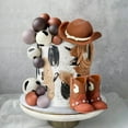 thumbnail image 3 of Set de decoración para tartas Zafena, sombrero de vaquero y bolas para botas, 16 unidades, 3 of 6