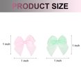 thumbnail image 2 of Uxcell 100Pcs Mini Ribbon Bows 1" Mini Fabric Satin Ribbon Flower Bows Pink & Green, 2 of 5