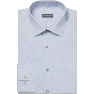 Men's Van Heusen Regular-Fit Ultra Wrinkle Free Dress Shirt Color: Black  Size: M-32/33 - Walmart.com