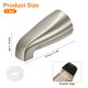 thumbnail image 2 of Uxcell 1Pack Salida de Bañera Universal, Grifo de Bañera de Aleación de Zinc con Adaptador para Tubo de Agua de 1/2 Pulgada para Baño Cocina, Níquel Cepillado, 2 of 6