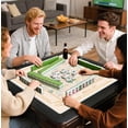 thumbnail image 2 of Beige Nautical Coastal Beach Shell Mahjong Mat 31.5" x 31.5", Bow Non-Slip Noise Reduction Mahjong Table Cover Accessories Supplies for Dominoes Poker Card Board and Tile Games Gifts, 2 of 5