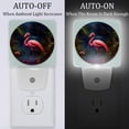 thumbnail image 2 of Flamingo LED Square Night Lights - Stylish and Functional Nightlight for Better Sleep - Energy Saving Plug-in Wall Light with Auto Sensor, 2 of 6