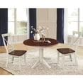 thumbnail image 3 of 36" Round Dining Table and 2 X-back Chairs - Almond/Espresso - 3 Piece Set, 3 of 3