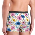 thumbnail image 3 of Disketp Rose Flowers Men's Boxer Briefs,Soft and Breathable Cotton Underwear with ComfortFlex Waistband, 3 of 7