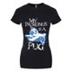 thumbnail image 1 of Grindstore - Camiseta My Patronus Is A Pug para Mujer (Negro, Azul, Blanco), 1 of 2