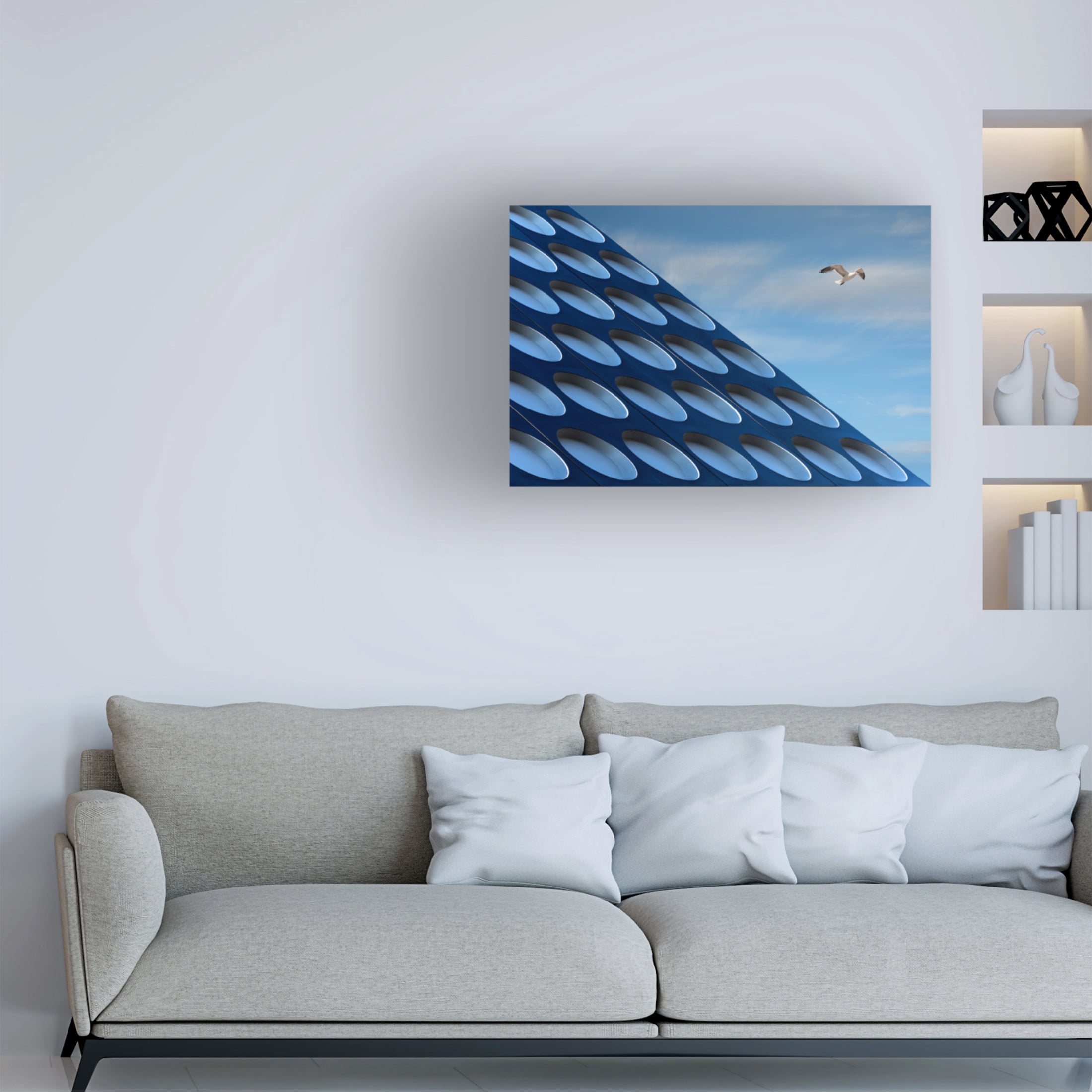 Canvas Wall Art - Henk van Maastricht 'The Seagull' Wall Art for Living Room, Bedroom, or Office Décor by Trademark Fine Art - 47 x 30 Inches