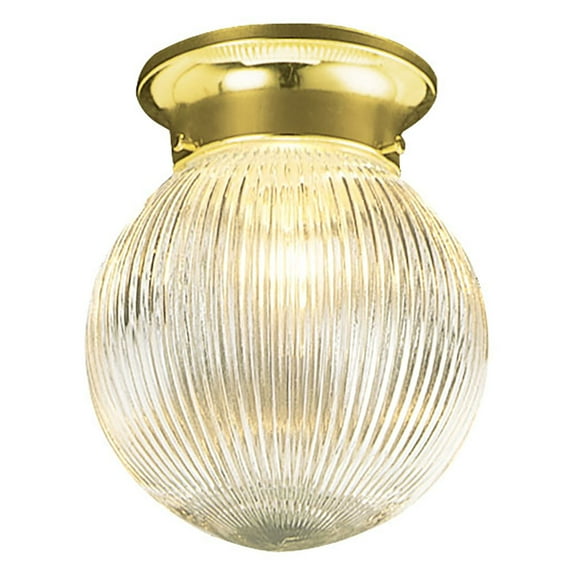 Design House Millbridge Dimmable 1-Light Indoor Flush Mount Globe Ceiling Light