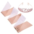 thumbnail image 2 of SHISUYAN 1 Set Birthday Sash Tiara Decorative Birthday Photography Props, 2 of 8