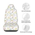 thumbnail image 4 of Wukai Floral Full Set Car Seat Covers with Soft Padding Universal Auto Front Seats Protector and Cushion Mat, 4 of 5