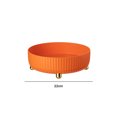 thumbnail image 3 of Bandejas de almacenamiento giratorias Caja de almacenamiento antideslizante Bandeja Accesorios para el hogar (Naranja M) Ehuebsd Libre de BPA, 3 of 7