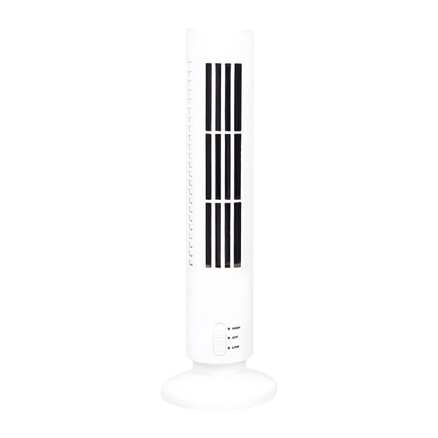 Ohufall Bladeless Mini Tower Fan With LED Light Portable Quiet Cooling Conditioner Fan For Home Office Bedroom
