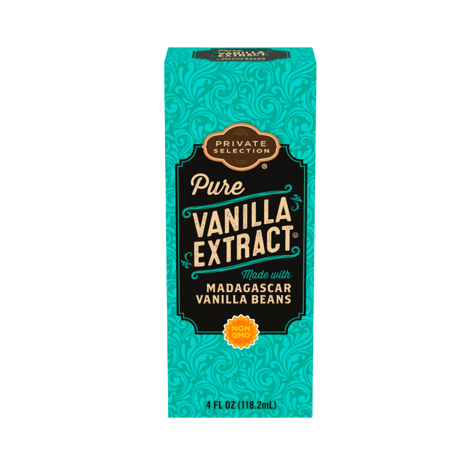Private Selection Pure Vanilla Extract Made with Madagascar Vanilla Beans Non-GMO 4 FL OZ , 2 Pack + Bonus