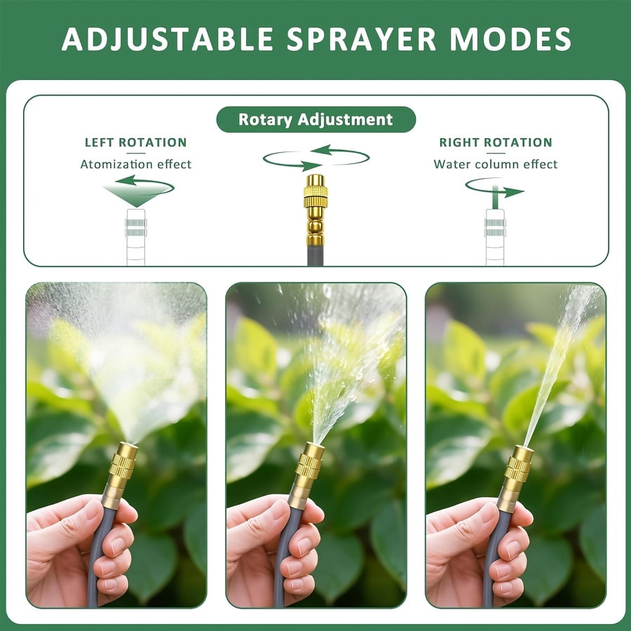 200ft Drip Irrigation System, Upgraded Garden Watering Kit with 32 Adjustable Copper Nozzles, 360° Flexible Drip Irrigation Kit Automatic Watering System for Garden, Automati