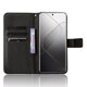 thumbnail image 2 of KAIYANG Para Xiaomi 14 Pro Funda con textura de diamante de piel sintética para teléfono inteligente Carcasa tipo billetera Estilo A Xiaomi 14 Pro Negro, 2 of 5