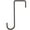 Brown, variant on BE-TOOL 1/3 Pcs Vinyl Fence Hook Patio Hook Hanger Hanging for Windows Fences Kitchens Balconies Flower Pots Single Hook S Shape