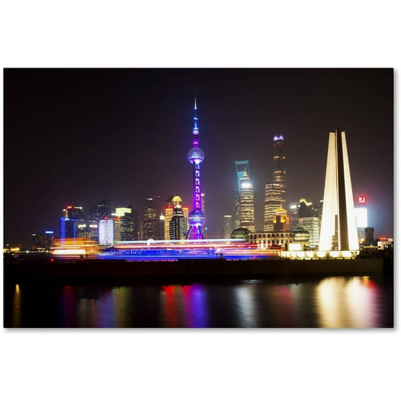 Trademark Fine Art "Shanghai City" Canvas Art by Philippe Hugonnard