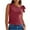 Wine, variant on Timegard Tank Top for Women Knot Strap Sleeveless Slim Comfy Cropped Going out Tops Summer Fashion