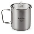 thumbnail image 1 of Aomiun Ultralight Titanium Cup Outdoor Portable Camping Picnic Water Cup, 1 of 8