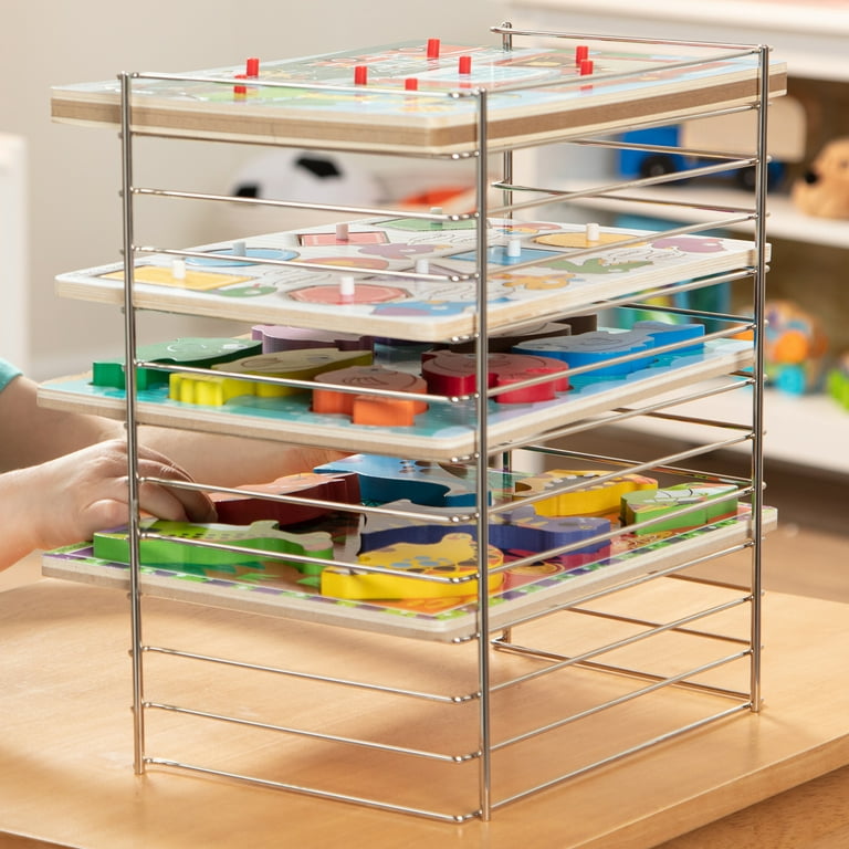 Cheap Puzzle Rack Storage Solution  Puzzle storage, Preschool puzzles, Kids  toy organization