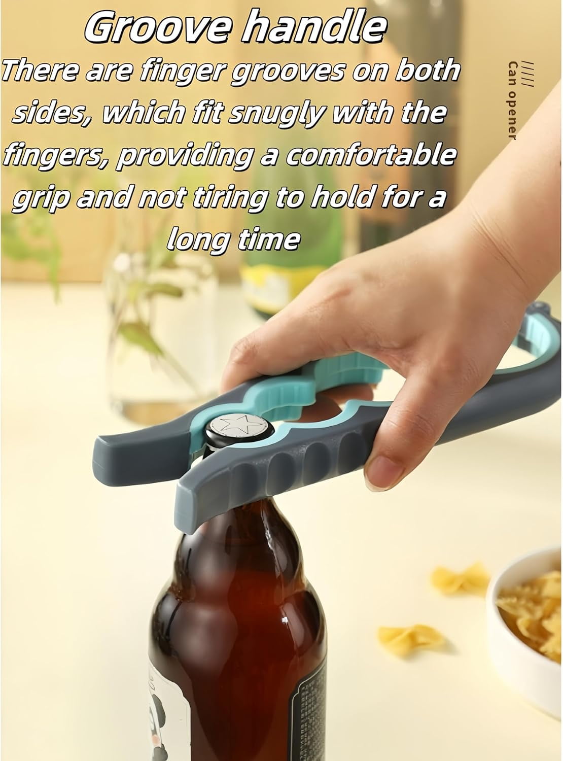 FRKSMD-Multi Functional Can Opener, Jar Opener for Weak HandsSuitable for Elderly People with Weak Hands and Arthritis(Blue）