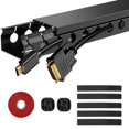 thumbnail image 1 of ENONCI Updated Cable Raceway Kit - 77 (5x15.4) Inch Open Slot Wire Covers for Cords, Under Desk Cable Management System to Hide Under Desk/, 1 of 7