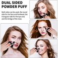 thumbnail image 5 of 5 esponjas triangulares para la cara, esponjas lavables y reutilizables de felpa suave para la cara y el cuerpo, herramientas de maquillaje húmedo y seco, color negro desnudo, 5 of 5