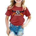 thumbnail image 3 of MZXELPRJD Boys Girls Shirt Graphic T-Shirt Crew-neck Short Sleeve 3D Tops 3-12 Years Summer Casual Tees Germany Soccer Fans Shirts Kids Clothes, 3 of 4