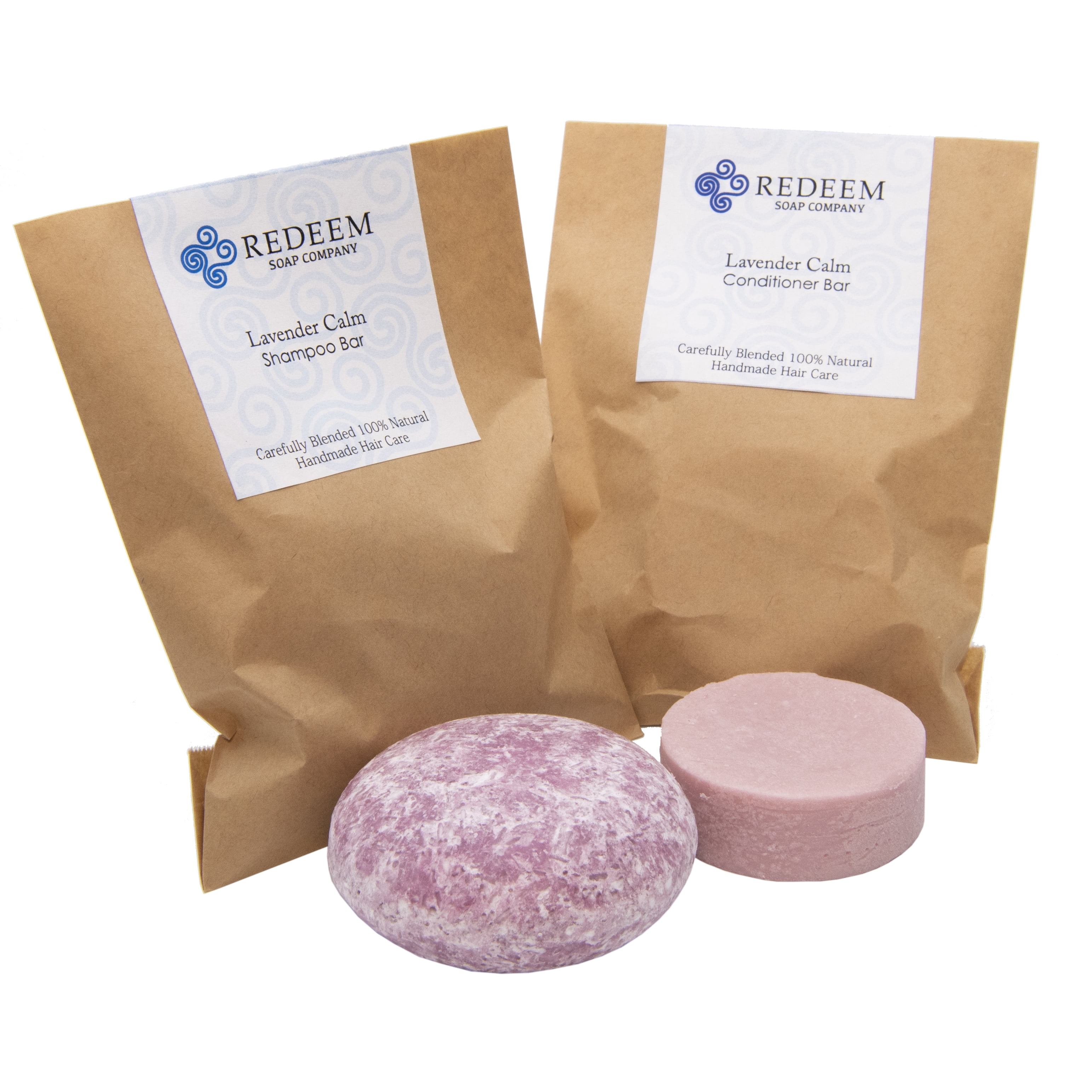 Redeem Soap Company Lavender Calm Shampoo Bar and Conditioner Bar 100