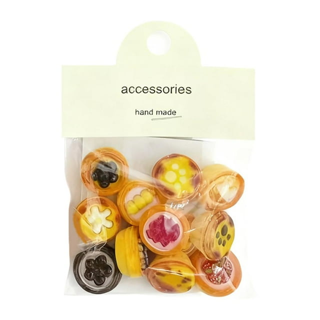 Cute Mini Food Fridge Magnets Set, 2cm Realistic Resin Sushi Cake Decor, Pretend Play Toys For Kids Kitchen & Home Decor