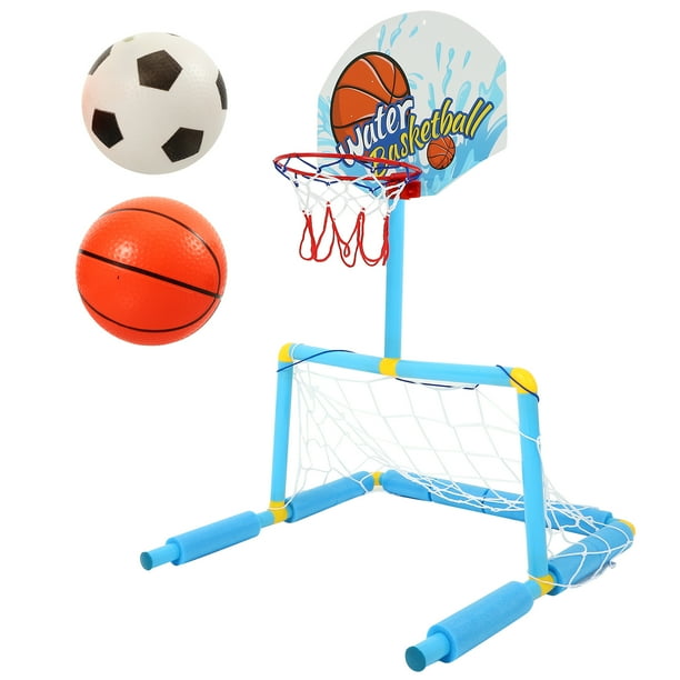 KAKOWELY 1 juego de red de fútbol para piscina, red de baloncesto para piscina, red de fútbol para piscina y baloncesto
