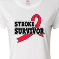 thumbnail image 4 of Inktastic Stroke Survivor with Red Ribbon Women's T-Shirt, 4 of 5