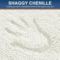 thumbnail image 3 of Smiry Luxury Chenille Bathroom Rugs, Extra Soft and Absorbent Bath Mat, Ivory, 16"x24", 3 of 8