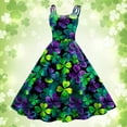 thumbnail image 1 of WILLBEST Vestidos de Mujer Vestido de Fiesta Formal de Graduación sin Mangas Hasta La Rodilla Estilo Retro con Corte En A y Vuelo Mediana​​, 1 of 3