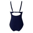 thumbnail image 6 of Xmyrz Womens Bathing Suits Tankinis Summer Faddish Waist Sleeveless One Piece Solid Regular Swimsuit Sets Swimwear, 6 of 9