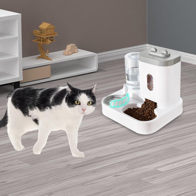 Bebedero Automático Salvador Dispensador de Agua para Gatos 1L y 2L Gris