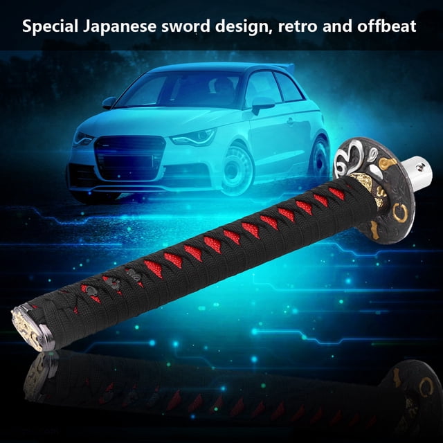 Perilla de palanca de cambios, perilla de palanca de cambios de coche con espada japonesa universal Perilla de cambio construida para durar
