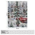 thumbnail image 4 of Shiartex Vintage Red Truck Christmas Blanket Gifts Super Soft Lightweight Flannel Blankets Throw for Kids, Adult, Suitable for Couch, Sofa, Bed, Camping, Travel All Seasons 50x60in, 4 of 6