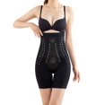 thumbnail image 6 of 2 Piece Far Infrared Negative Oxygen Bodysuit Valentine Gift Honeycomb Body Shaping Briefs Breathable Body Shaper Full Cover Girdle Zipper Bodysuit Women Undershirt Tops Waist Bra Corset plus Size, 6 of 8