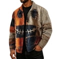 thumbnail image 2 of HAJWOH Mens Halloween Corduroy Jacket with Lapel Loose Fit Long Sleeve Fall Winter Coat, 2 of 5