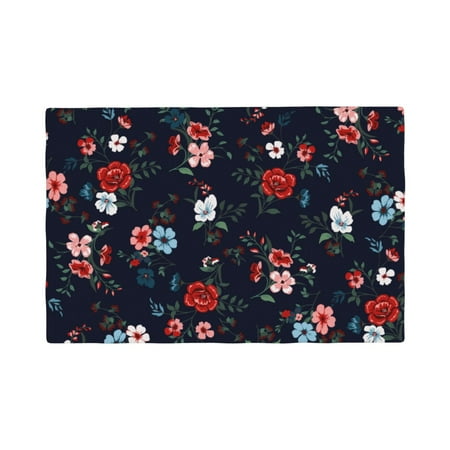 

Placemats Set Of 4 / 6 Vintage Rose Placemats For Dining Table Indoor/Outdoors Heat Resistant Washable Placemats 18 X 12