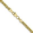 thumbnail image 3 of Avariah Diamonds 14K Yellow Gold 2.8mm Semi-Solid 3-Wire Wheat with Lobster Lock Chain - 24", 3 of 8