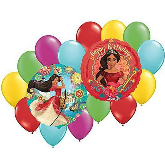 Elena Of Avalor Happy Birthday Balloon Bouquet 16pc