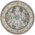 thumbnail image 3 of SAFAVIEH Round Rug 5' - Monaco Collection - Traditional Design, Grey & Light Blue, Ideal for Living Room, Bedroom, Dining Space, 3 of 9