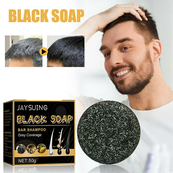 3pcs Spartan Gray Hair Reverse Bar Mane Gray Reverse Bar, Hair Darken Bar Soap Nourishes